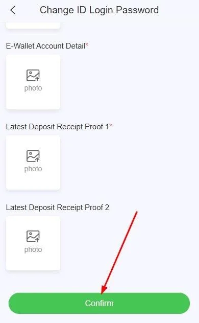 Click Confirm Button